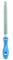 PFERD Werkstattfeile Halbrund-spitz, 250mm, halbrund-spitze Feile, Kreuzhieb H1 auf zwei Seiten, inkl. Ergonomie-Feilenheft, 11235256 – für die grobe Zerspanung und zum Schruppen geeignet