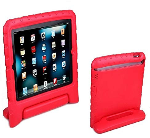 Aken Kids Light Weight Shock Proof Handle Case for iPad Mini / Mini 2 / Mini 3 (Red)