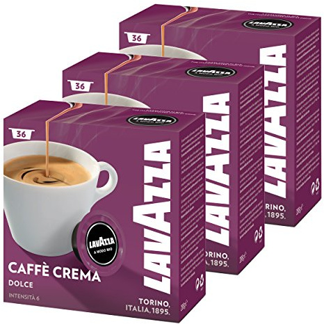 Lavazza A Modo Mio Capsules Caffè Crema Dolce, Coffee, Arabica, 108 Capsules
