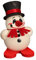 Seiffener Volkskunst | Deko Räuchermann | Mini Cool-Man Räuchermännchen 10 cm | Schneemann | Original Erzgebirge | 19603 | mit Ski & Zylinder