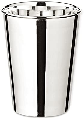 EDZARD Becher Konus, Höhe 11 cm, Füllmenge 300 ml, schwerversilbert - Silberbecher, Trinkbecher Silber