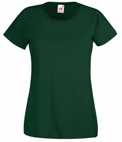 Fruit of the Loom women's value weight t-shirt, lady-fit - Green - XX-Large