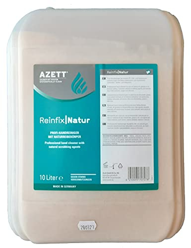 Azett REINFIX Handreiniger mit Natur-Reibekörpern, 10 Liter Kanne
