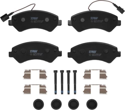 TRW GDB2072 Brake Pad Set of 4 Compatible for Peugeot Manager Van 2006 - Front Axle and Other Vehicles