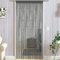 Taiyuhomes Rideau De Porte en Perles Anti Mouches pour Porte Exterieur Moustiquaire Rideaux Cloison De Séparation De Pièces 90x200cm Gris