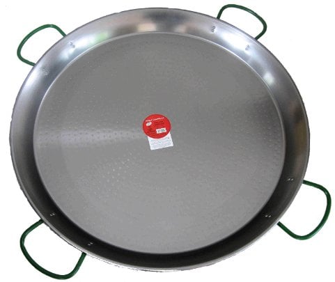 Paellera pulida 80 cm (4 asas)