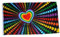 Fahne/Flagge Regenbogen Herz NEU 90 x 150 cm