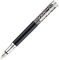 Waldmann Füllhalter Xetra Vienna, schwarz, Sterling Silber, Feder:mittel (M)