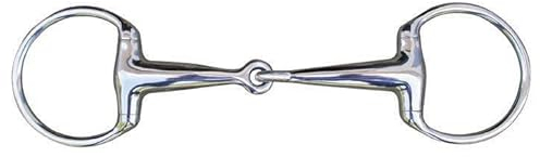 HKM 9873 Olivenkopfgebiss, Gebiss einfach gebrochen, massives Edelstahl, 20 mm