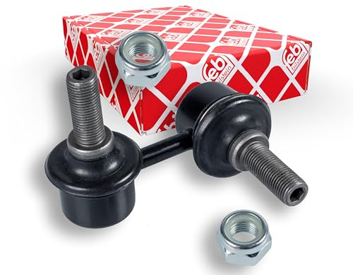 febi bilstein 42076 Verbindungsstange mit Sicherungsmuttern, 1 Stück | Kompatibel mit: HONDA CIVIC IV Hatchback, CIVIC IV Stufenheck, CRX II, LEGEND I Coupe