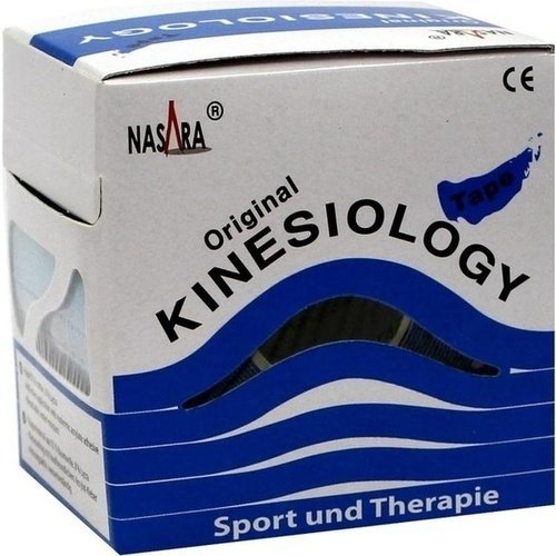 Nasara Kinesio Tape 5 Cmx5 M Blau Inkl.spenderbox 1 St