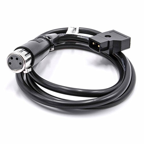 vhbw Câble Adaptateur D-Tap (m) vers XLR 4 Broches Compatible avec Anton Bauer Dionic, D-Tap Appareil Photo - 100 cm Noir