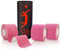 FLEXU Supreme, Kinesiologietape, wasserfestes Sporttape 3 Rollen á 60 Zuschnitte 5 x 25 cm, bietet Unterstützung & Stabilität für Muskeln und Gelenke, während & nach dem Training