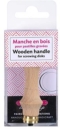 Jacques Herbin 40601T - Holzgriff für Siegelplatte, ideal für Bastelprojekte und Scrapbooking, Hellbraun, 1 Stück