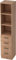 bümö Office Aktenschrank Regal mit Schubladen, Büroschrank schmal aus FSC-Holz, 40cm breit in Nussbaum - Aktenregal & Schubladenschrank mit Relinggriffen, Büro Möbel Schrank System