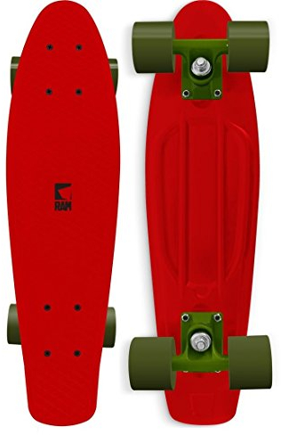 Ram - Mini Cruiser 22 inch Old School Mini Cruiser Board erdbeerrot rot red