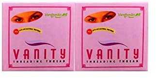 2 Spool x 300m Vanity Eyebrow Threading Thread Extra Soft Strong Anti Bacterial by Vanity