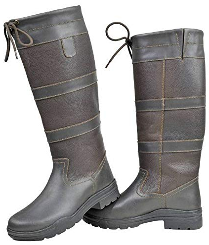 HKM Fashion Belmond, Stivali da Equitazione Unisex-Adulto, Marrone Scuro, 42 EU