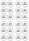 25th Wedding Anniversary Edible Cupcake Toppers – Wafer Card Cake Decorations for Silver Celebrations – 24 x 4cm/1.5 Inch UNCUT Discs