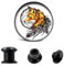 Chic-Net Schraub Plug Acryl Fuchs Traumfänger Federn Tunnel Expander Piercing Ohrschmuck 25 mm