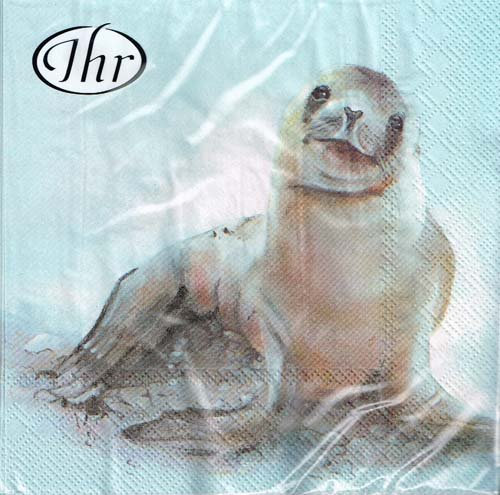 IHR - Servietten - Ebba und Fietje - Maritim/Robbe