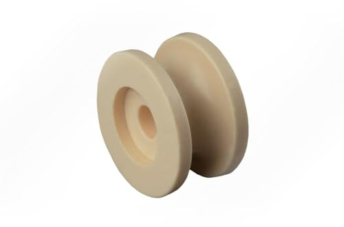 LYSEL Kunststoff Rundknopf, (D) 25mm in Beige/Elfenbein (10 Stück)
