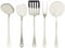 Alessi Ajm19S5 L Set Di Mestoli Da Cucina Di Design In Acciaio Inossidabile 18/10, Cinque Pezzi, Argento