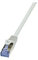 LogiLink CQ3022S - Cavo di rete RJ45, CAT 6a S/FTP, 0,50 m, colore: Grigio