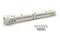 Roller Drawer Slides / Runners Bottom Fix Metal White Size 450mm by GTV (1)
