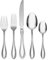 Oneida American Harmony 45 Piece Everyday Flatware, Service for 8, 18/0 Stainless Steel, Silverware Set, Dishwasher Safe, Silver