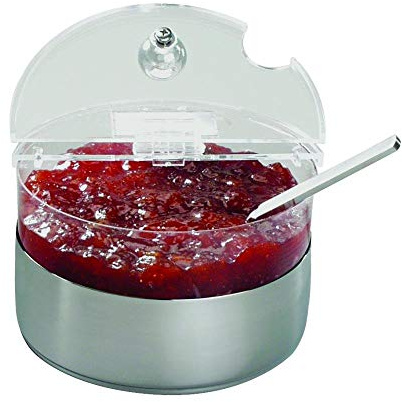 APS 11810 TOP FRESH Kühle Schüssel Mini Set von 1 Satin poliert Säule, 1 Kühler, 1 Schüssel, 1 Deckel mit Karte, Ø 14 x 9 cm 0.6 ltr.