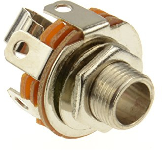 kenable 6.35mm Mono Replacement Solder Type Socket Chassis Mount Switched