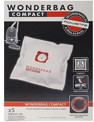 Rowenta WB305140 accesorio y suministro de vacío - Accesorio para aspiradora (Microfibra, 3 L, Power Space, Minispace, Compacteo, Compacteo Ergo)