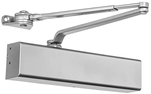 Dynasty Hardware 8500-HO-ALUM Surface Mount Door Closer with Hold Open Arm, Sprayed Aluminum