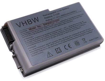 vhbw 1x Akku kompatibel mit Dell Precision M20 Notebook (4400 mAh, 11,1 V, Li-Ion)