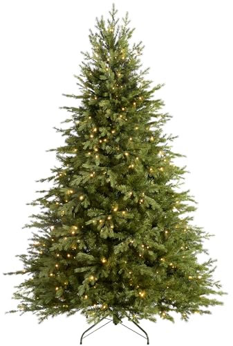WeRChristmas Pre-Lit Grand Alaskan Fir Multi-Function Christmas Tree with 800-LED Lights - 9 feet/2.7 m, Green
