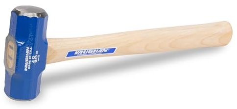 VAUGHAN Double Faced Engineer Hammer, Made In The USA, Rust Resistant, 3 Lbs, SDF48, VN17430