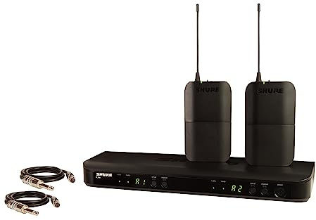 Shure BLX88 Récepteur sans fil double canal avec QuickScan, sorties XLR et 1/4 – Pour une utilisation avec les systèmes sans fil BLX (émetteur vendu séparément) | Bande M17