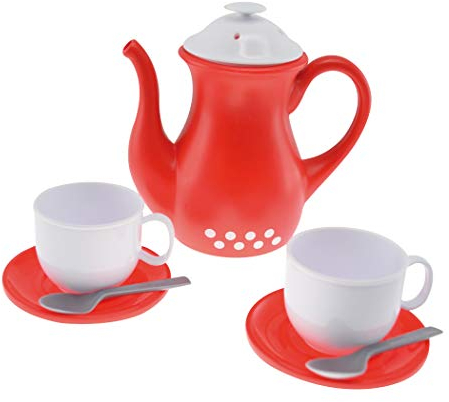 GOWI- Servizio da The, Colore Rosso/Bianco, GW 454-85