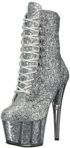 Pleaser ADORE-1020G Slv Glitter/Slv Glitter UK 4 (EU 37)