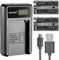 Neewer® Micro USB Akku-Ladegerät + 2er-Pack 2600 mAh NP-F550/570/530 Ersatzakkus für Sony HandyCams, Neewer Nanguang CN-160, CN-216, CN-126 LED-Licht, Polaroid On-Kamera Videolichter