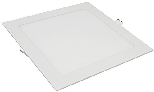 McShine LED Panel | LP-1822SW 18W, 225x225mm, 1836lm, warmweiß 3000K | Aluminium, Einbaupanel für Innen | flach, nicht dimmbar, mit Trafo und Abdeckung