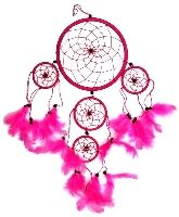 Traumfänger pink 16/45 cm Dreamcatcher TF21