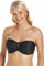 Camille Womens Multiway Strapless Bra - Non Padded & Underwired with Removable Matching & Clear Straps - Cross Back, Strapless, Halter or One Strap Black 40F