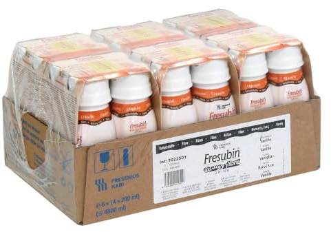 Fresenius Kabi Fresubin Energy Fibre Drink Vanille Trinkflasche, 6 x 4 x 200 ml