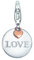ESPRIT Charm Damen-Anhänger ES-MEDAL LOVE 925 Silber rhodiniert - ESCH91587D000