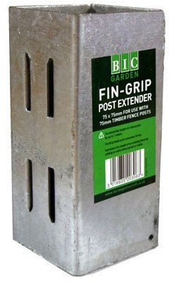 Bic Garden Galvanised Fin-Grip Post Extender (75, 75 x 75)