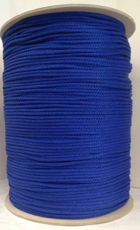 Laccio corda cordoncino per tende da 3 mm x 500 metri di lunghezza (vari colori) (Blu)