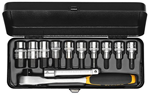 Elora Steckschlüssel-Satz 1/2 Zoll, Innen-Sechskant, 12-teilig, 4-19 mm, 770-KINMK