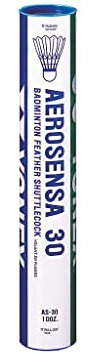 YONEX Herren Yx030 Aerosensa 30 Shuttles (Tube of 12), weiß, 12er-Pack